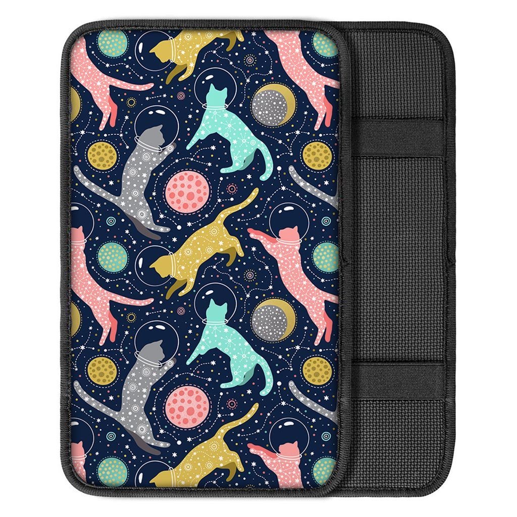 Space Cat Print Car Console Cover-grizzshop