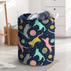 Space Cat Print Laundry Basket-grizzshop