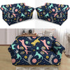 Space Cat Print Loveseat Cover-grizzshop