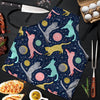 Space Cat Print Men's Apron-grizzshop