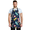 Space Cat Print Men's Apron-grizzshop