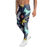 Space Cat Print Men's Leggings-grizzshop