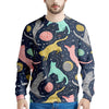 Space Cat Print Men's Sweatshirt-grizzshop