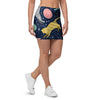 Space Cat Print Mini Skirt-grizzshop