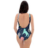 Space Cat Print One Piece Swimsuite-grizzshop