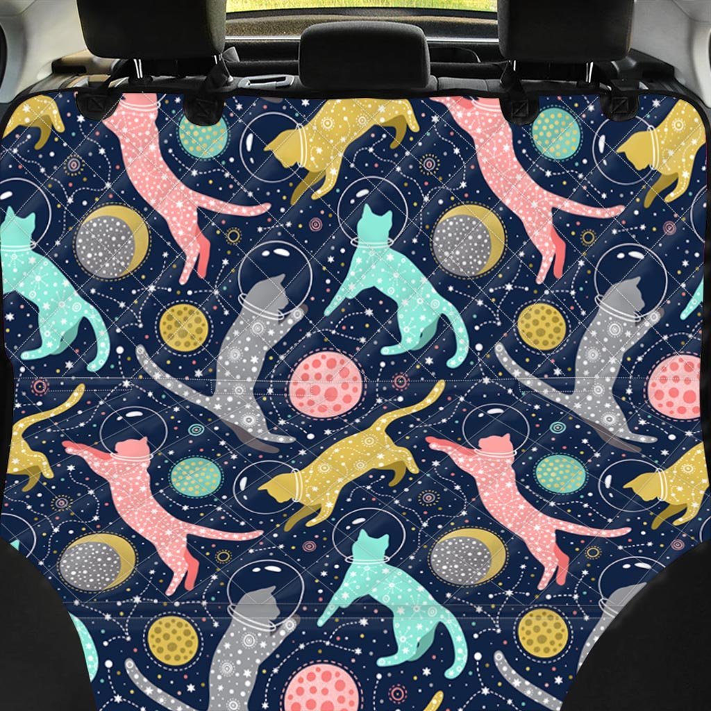 Space Cat Print Pet Car Seat Cover-grizzshop