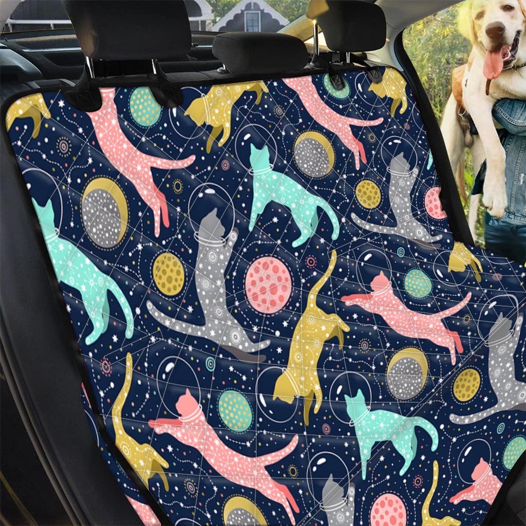 Space Cat Print Pet Car Seat Cover-grizzshop