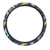 Space Cat Print Steering Wheel Cover-grizzshop