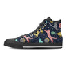 Space Cat Print Women's High Top Shoes-grizzshop