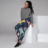 Space Cat Print Women's Joggers-grizzshop