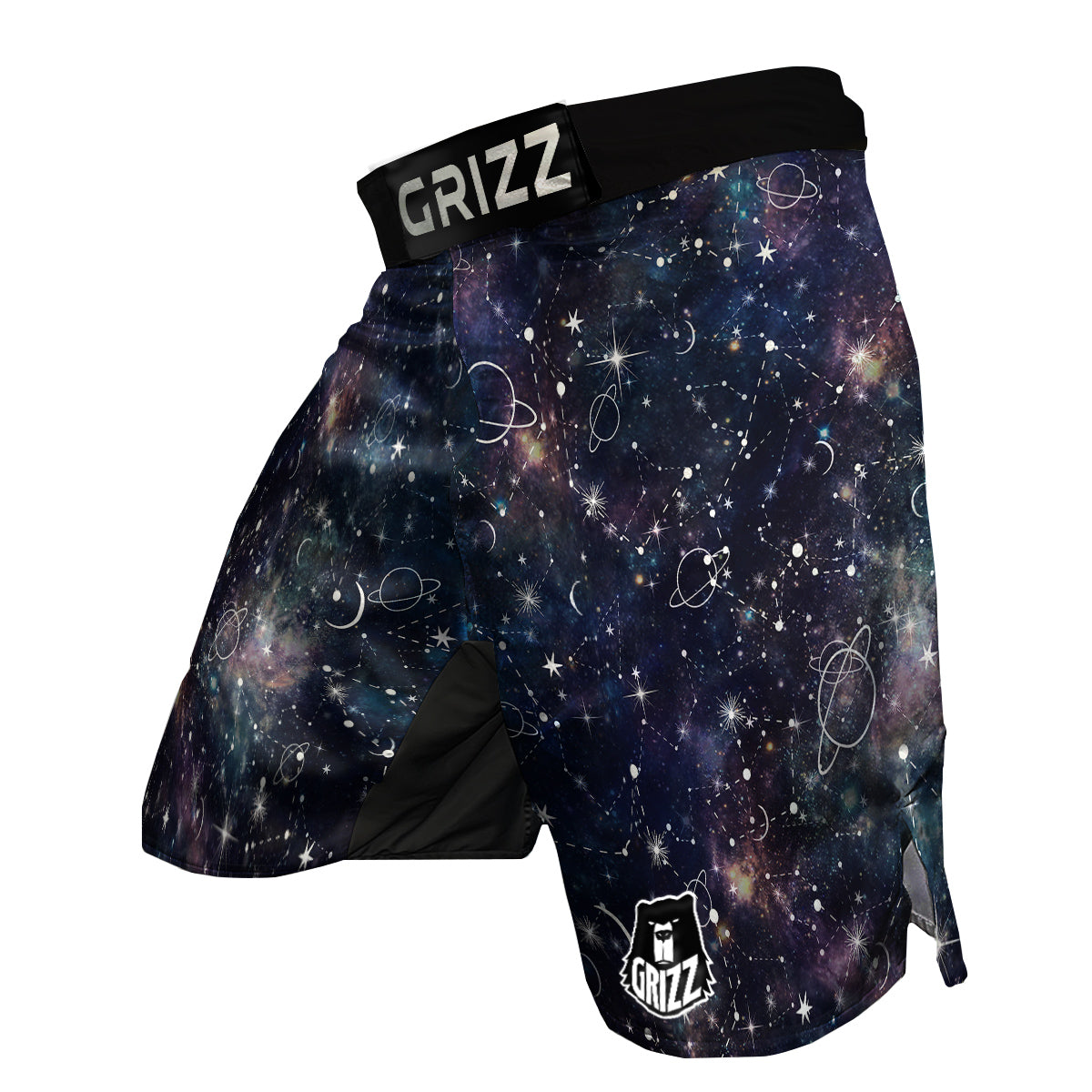 Space Constellation Galaxy Print MMA Shorts-grizzshop