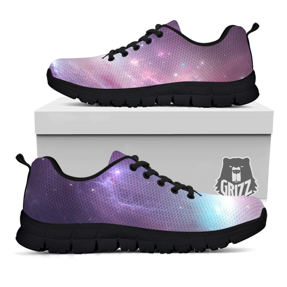 Space Cosmic Print Black Sneaker-grizzshop