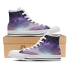 Space Cosmic Print White High Top Shoes-grizzshop