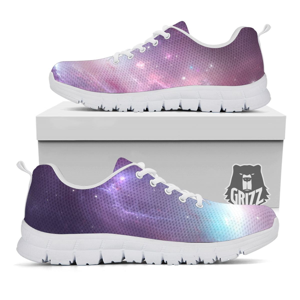 Space Cosmic Print White Sneaker-grizzshop