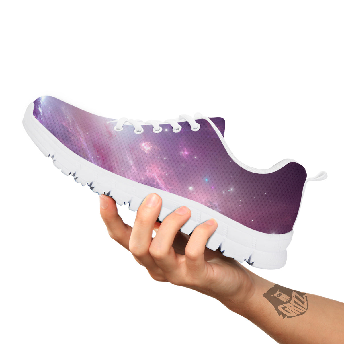 Space Cosmic Print White Sneaker-grizzshop