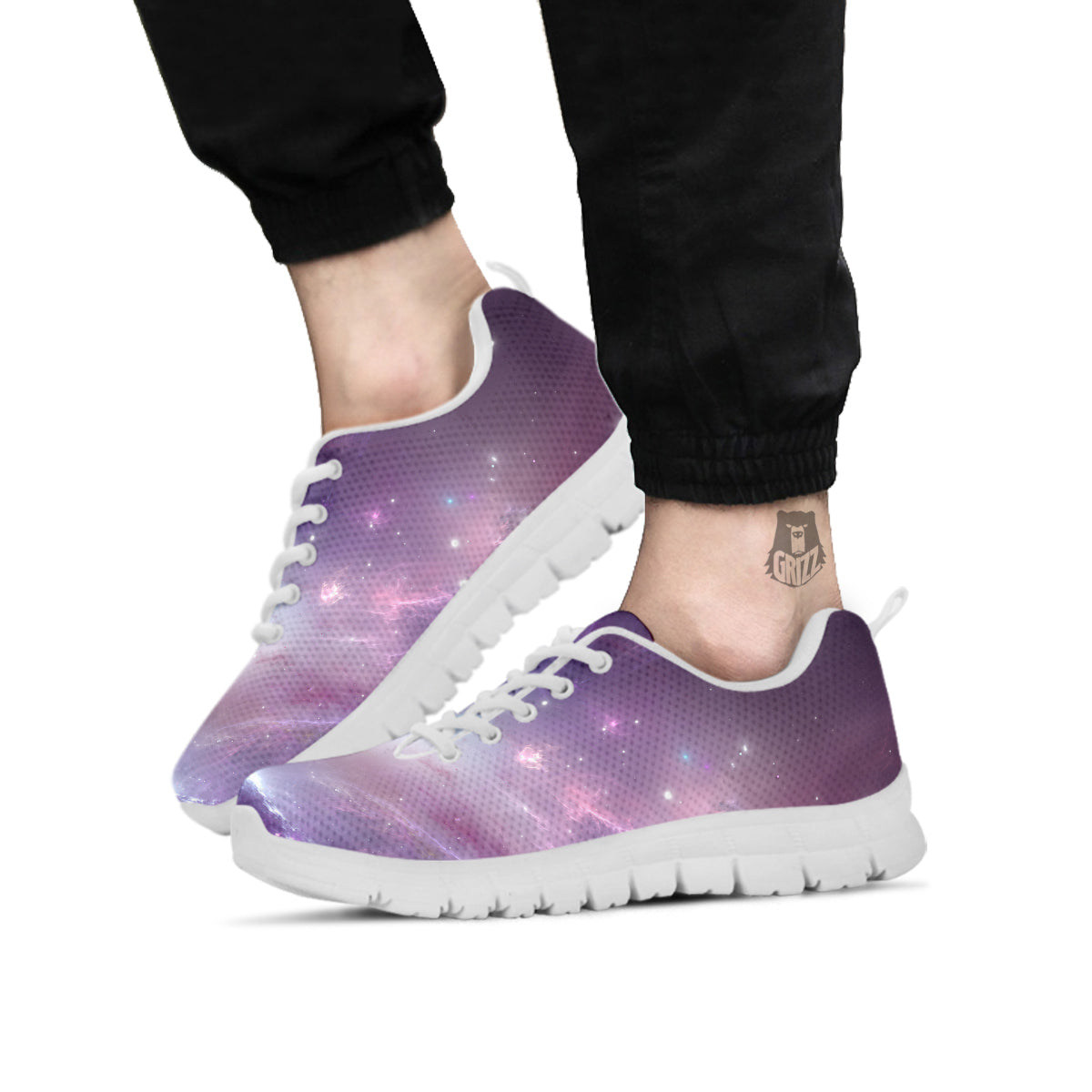 Space Cosmic Print White Sneaker-grizzshop