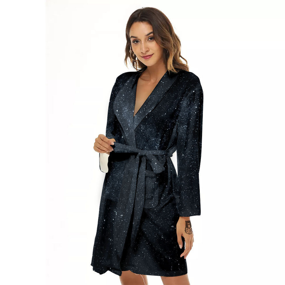 Space Dark Print Women's Robe-grizzshop