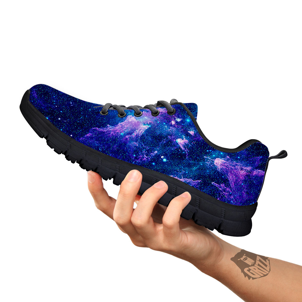 Space Deep Print Black Sneaker-grizzshop