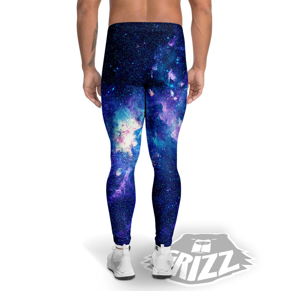Space Deep Print Men's Leggings-grizzshop