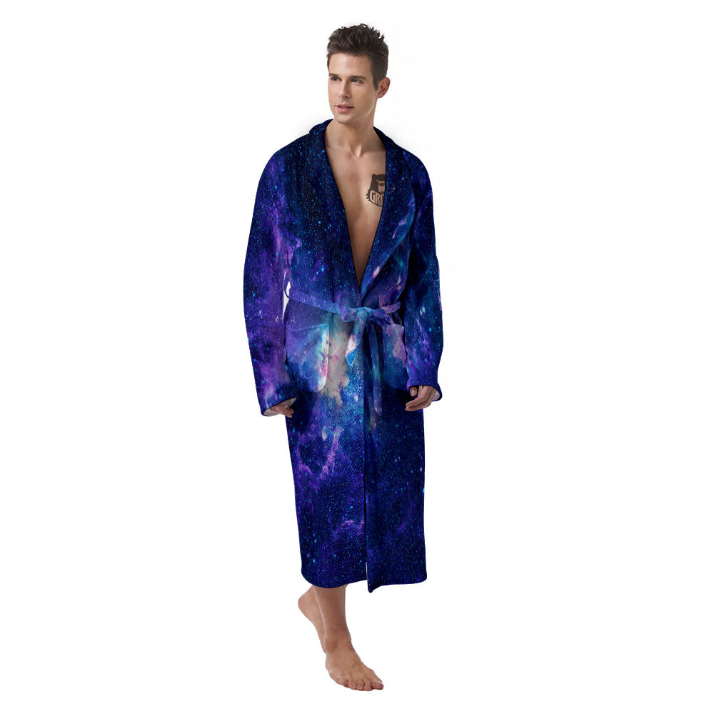 Space Deep Print Men's Robe-grizzshop