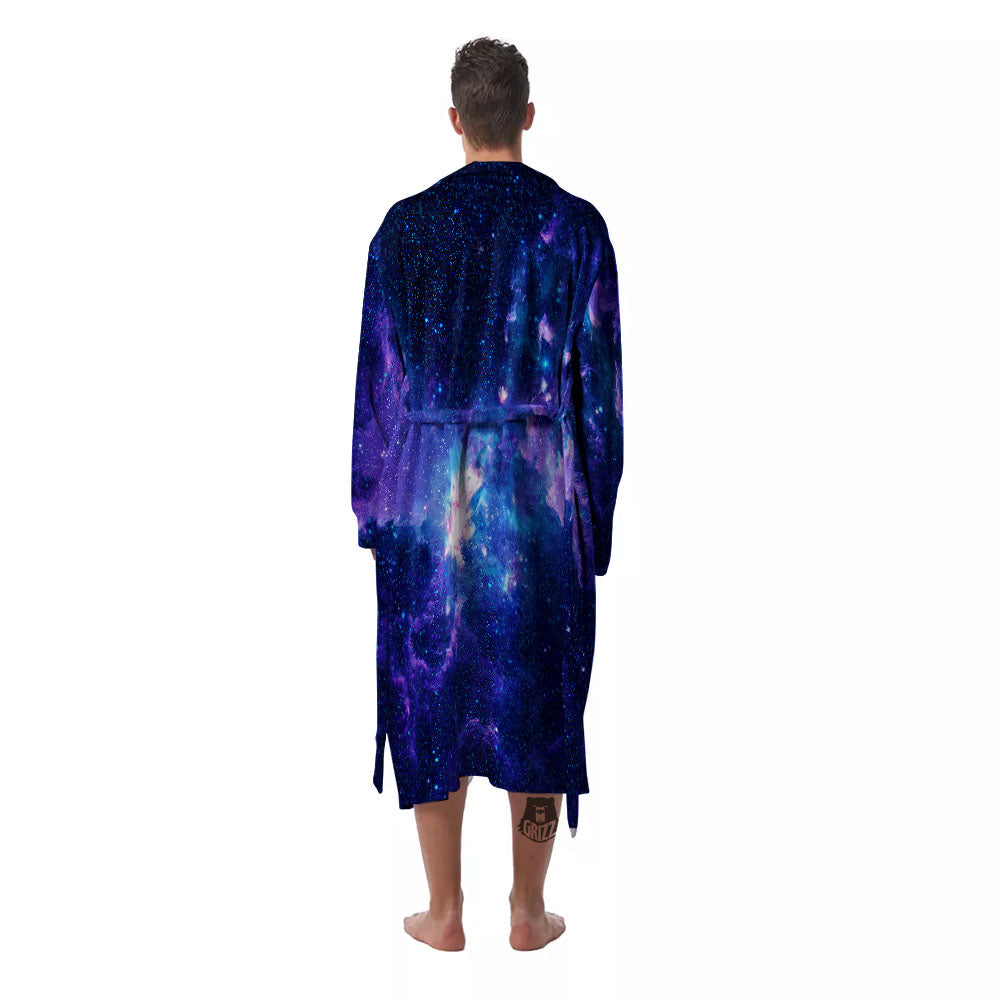 Space Deep Print Men's Robe-grizzshop