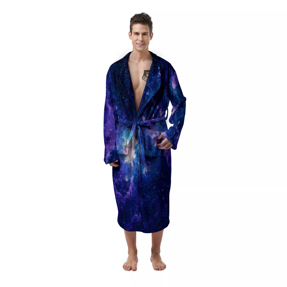 Space Deep Print Men's Robe-grizzshop