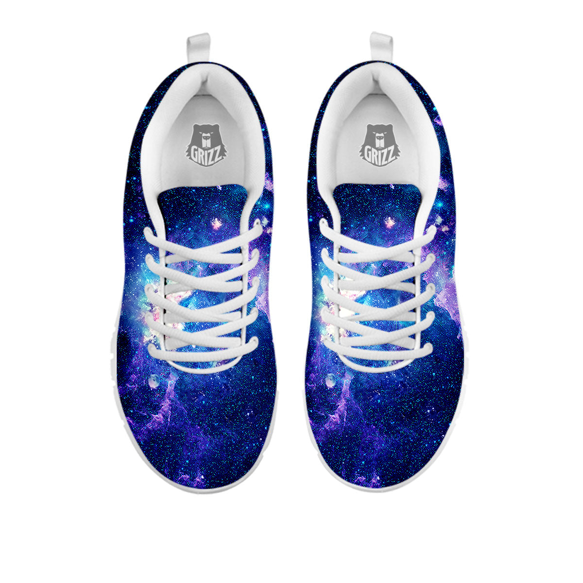 Space Deep Print White Sneaker-grizzshop