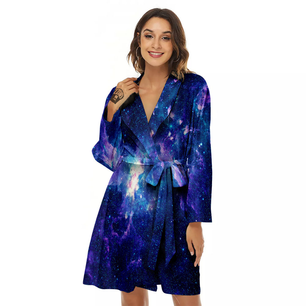 Space Deep Print Women's Robe-grizzshop