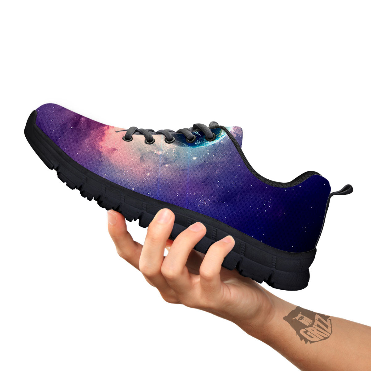 Space Endless Print Black Sneaker-grizzshop