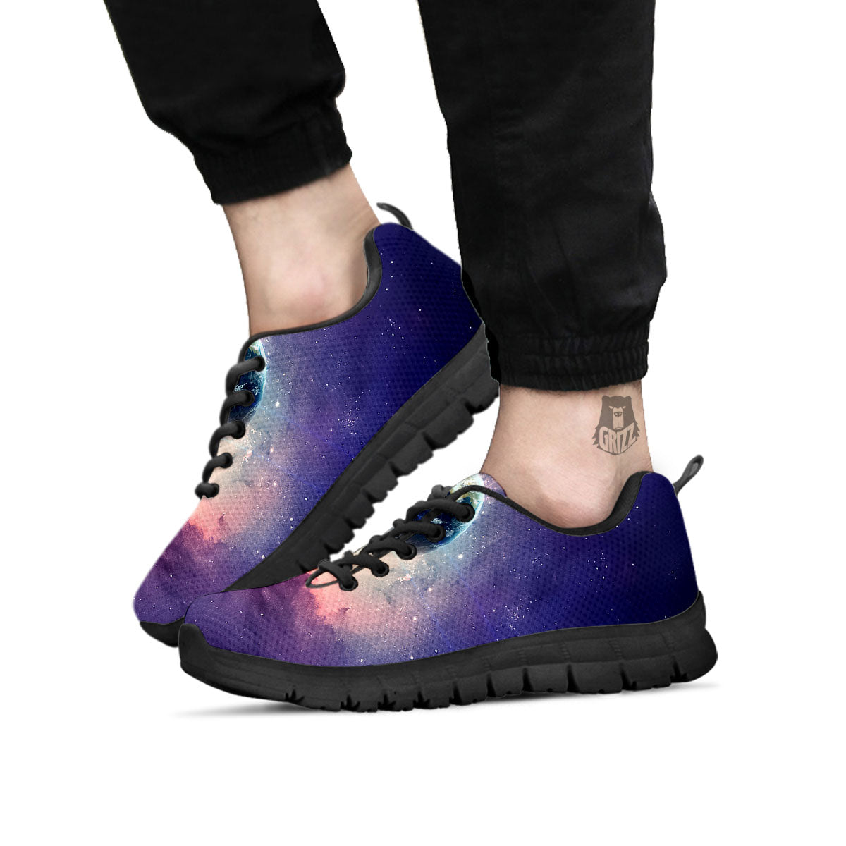 Space Endless Print Black Sneaker-grizzshop
