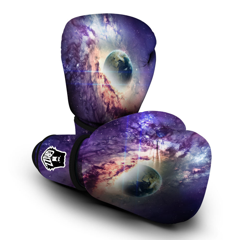 Space Endless Print Boxing Gloves-grizzshop
