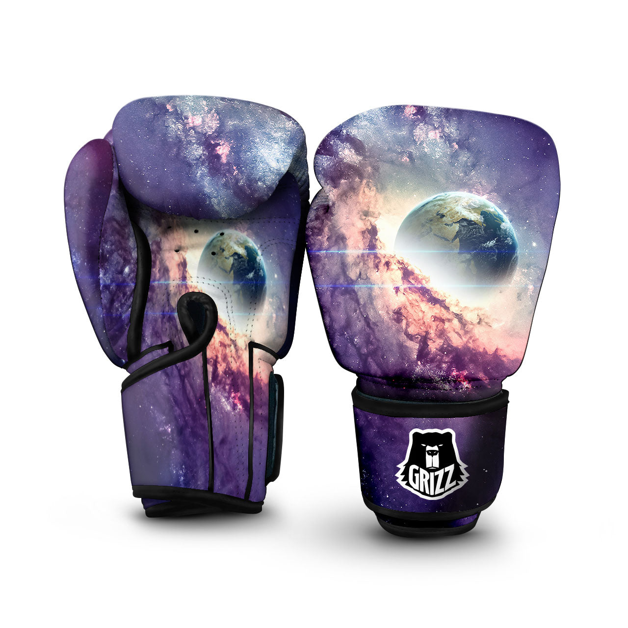 Space Endless Print Boxing Gloves-grizzshop