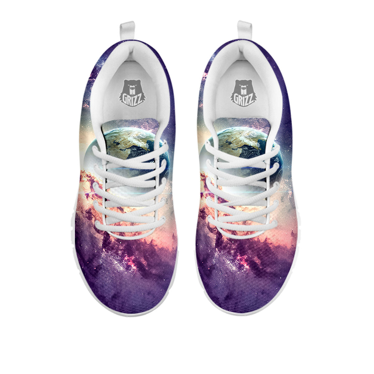 Space Endless Print White Sneaker-grizzshop