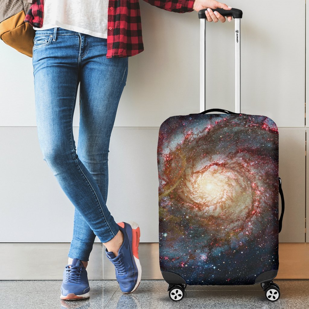 Space Milky Way Galaxy Print Luggage Cover Protector-grizzshop