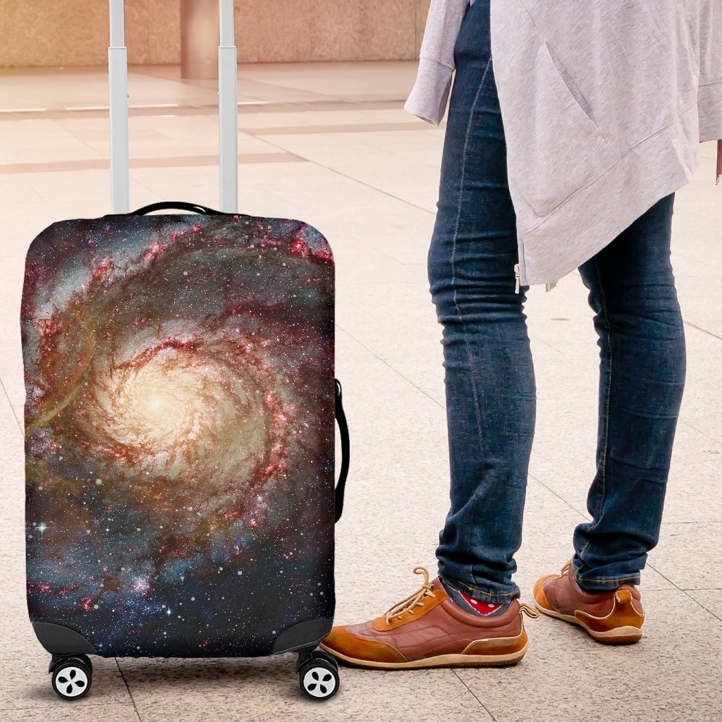 Space Milky Way Galaxy Print Luggage Cover Protector-grizzshop