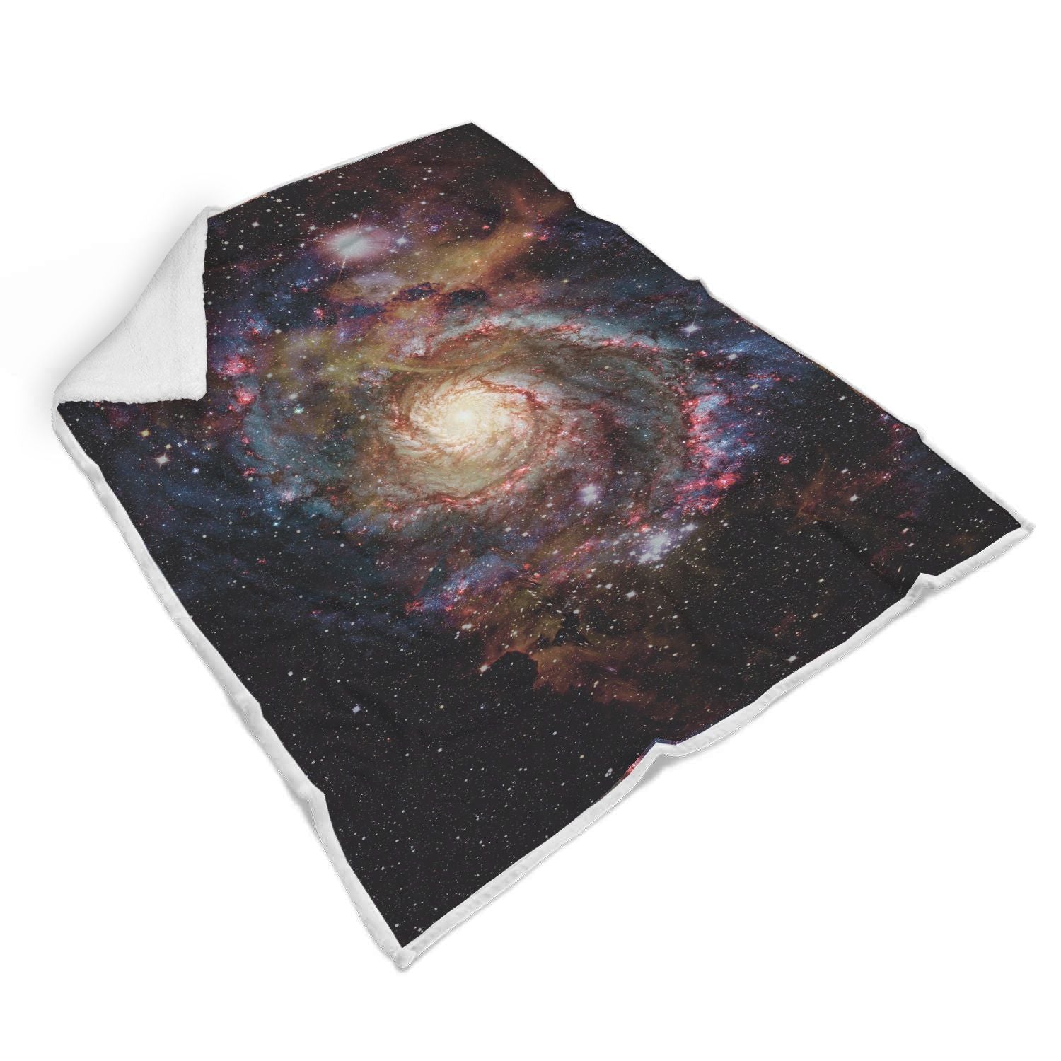 Space Milky Way Galaxy Print Throw Blanket-grizzshop