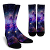 Space Milky Way Galaxy Print Unisex Crew Socks-grizzshop