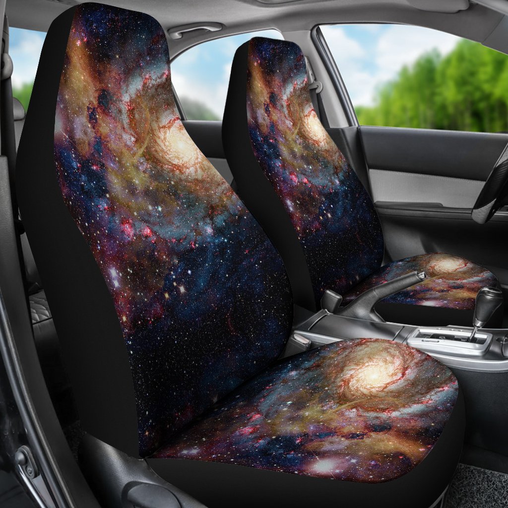 Space Milky Way Galaxy Print Universal Fit Car Seat Cover-grizzshop