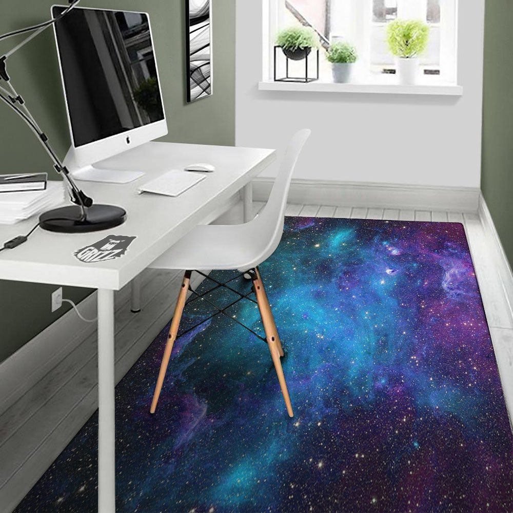 Space Nebula Print Floor Mat-grizzshop