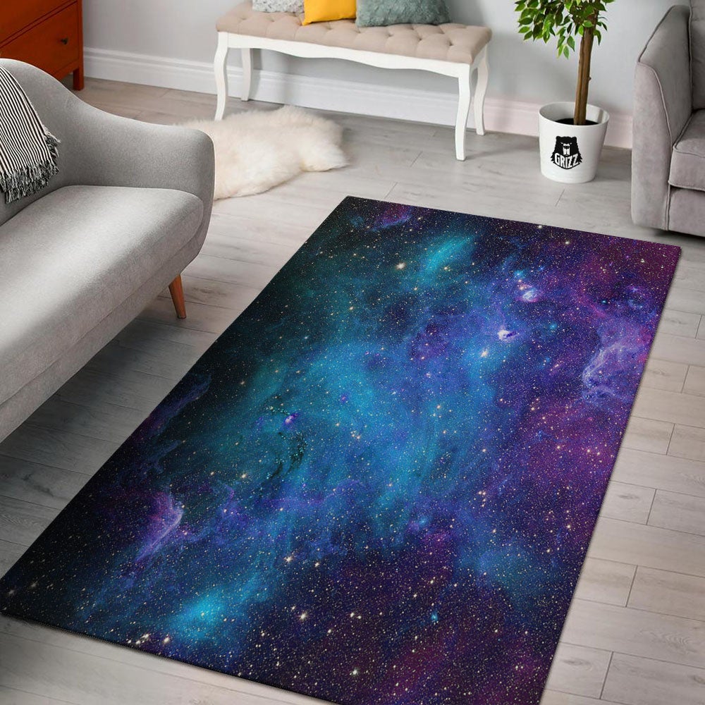 Space Nebula Print Floor Mat-grizzshop