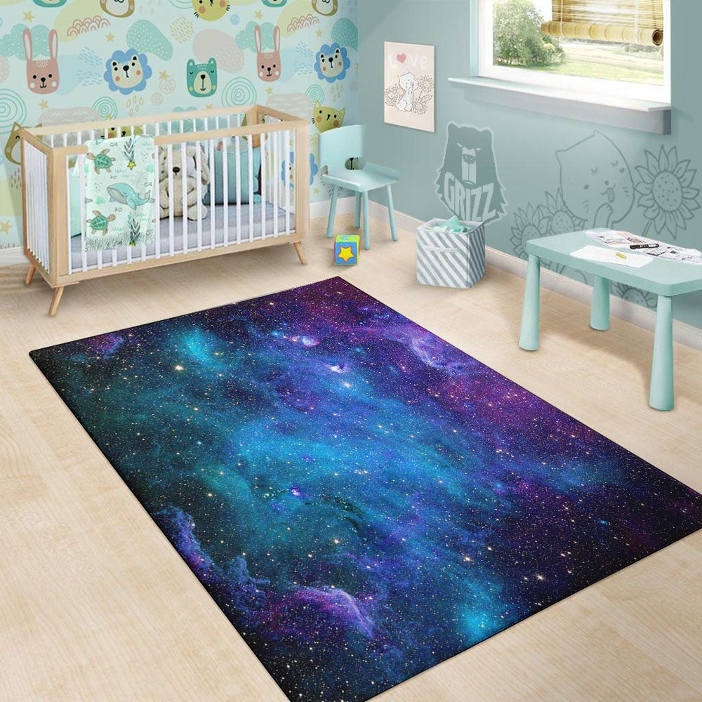 Space Nebula Print Floor Mat-grizzshop