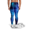 Space Nebula Print Men's Leggings-grizzshop