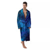 Space Nebula Print Men's Robe-grizzshop