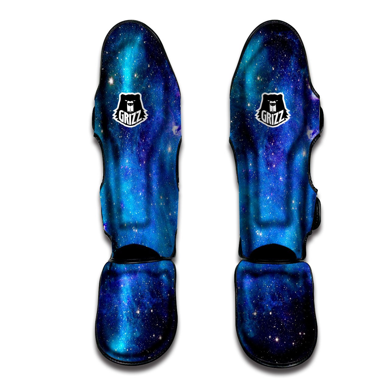 Space Nebula Print Muay Thai Shin Guards-grizzshop