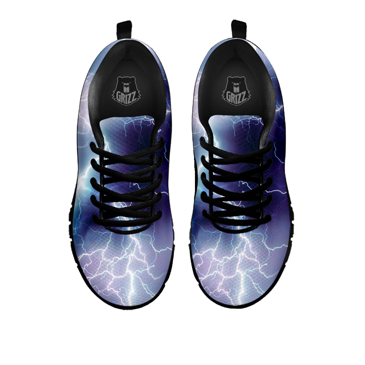 Spark Lightning Print Black Sneaker-grizzshop