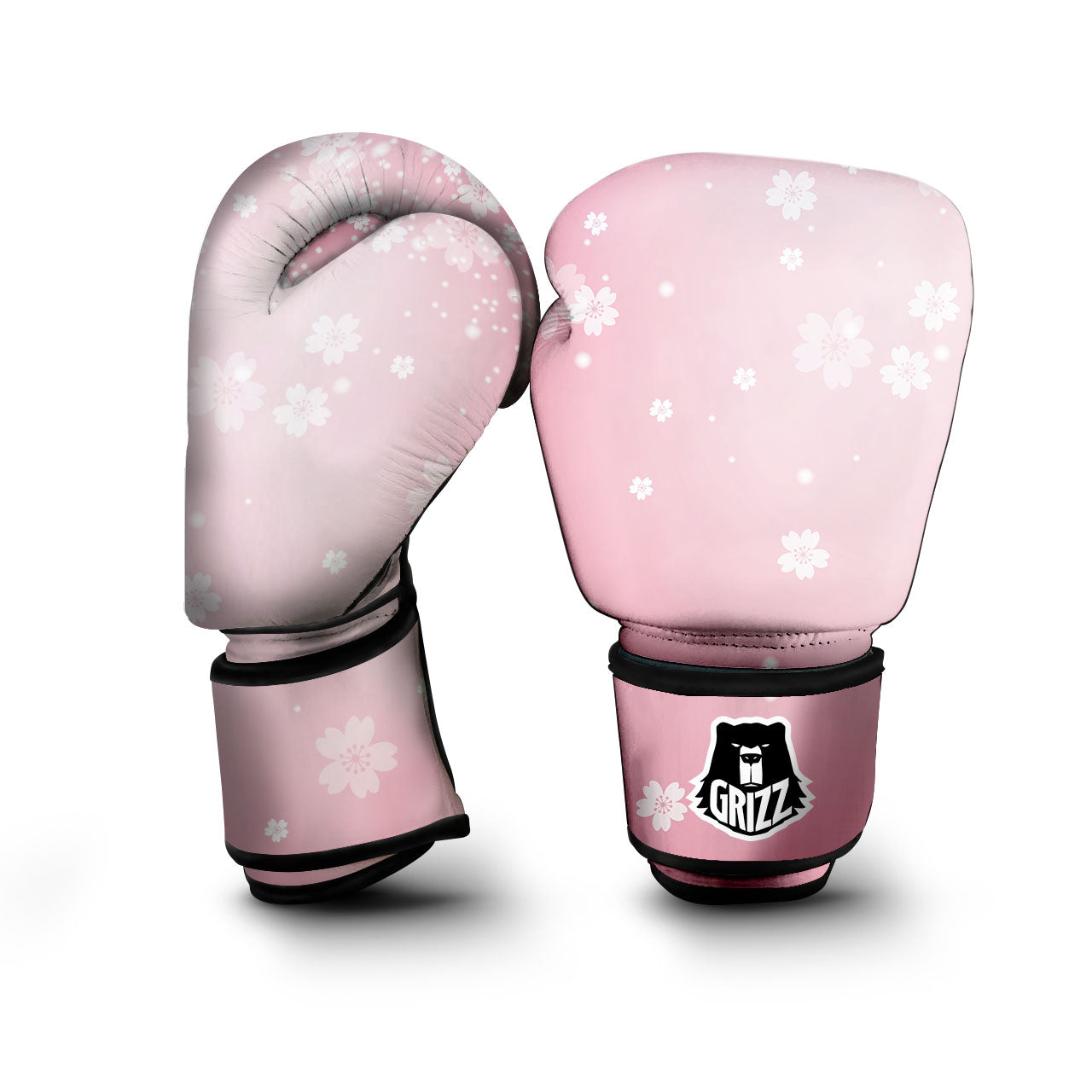 Sparkle Floral Print Boxing Gloves-grizzshop