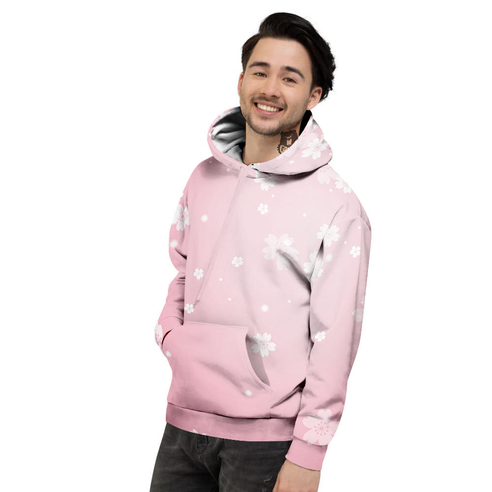Sparkle Floral Print Men's Hoodie-grizzshop