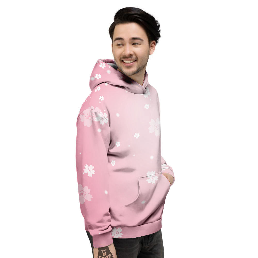Sparkle Floral Print Men's Hoodie-grizzshop