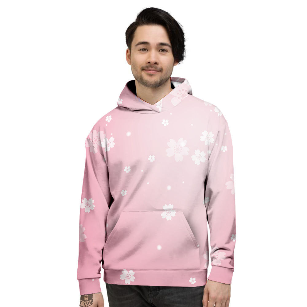 Sparkle Floral Print Men's Hoodie-grizzshop