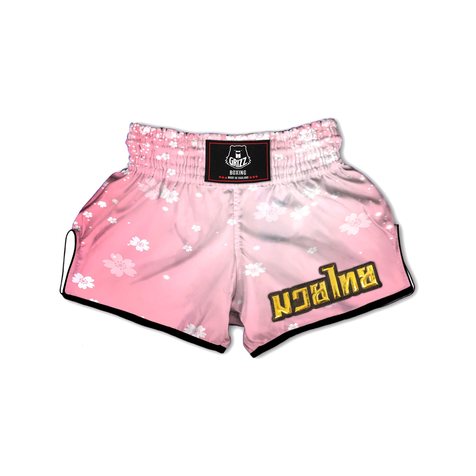 Sparkle Floral Print Muay Thai Boxing Shorts-grizzshop